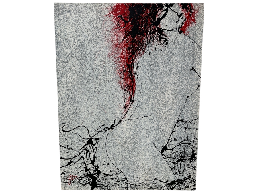 Gerrit Greve (1948-2024, Cardiff by the Sea, CA) Original Acrylic Painting On Canvas Titled “In Sensuous Waters” Signed Bottom Left 30” X 40” Estimate $1,200 - $1,500