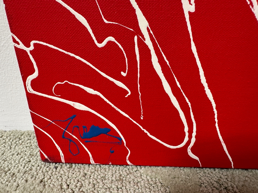 Gerrit Greve (1948-2024, Cardiff by the Sea, CA) Original Acrylic Painting On Canvas Titled “3 Muses (After Raphael)” Signed Bottom Left 40” X 30” Estimate $1,200 - $1,500 [Photo 6]