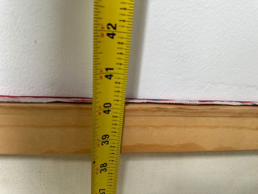 Gerrit Greve (1948-2024, Cardiff by the Sea, CA) Original Acrylic Drip Painting On Canvas Untitled Unsigned 30” X 40” Estimate $1,200 - $1,500 [Photo 8]