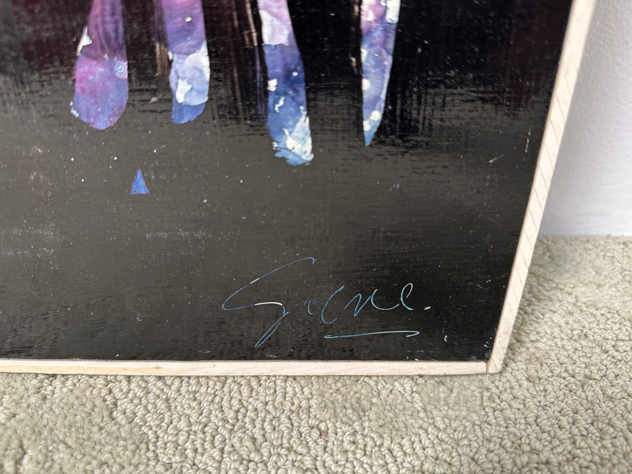 Gerrit Greve (1948-2024, Cardiff by the Sea, CA) Original Acrylic Painting On Board Titled “The Picnic” Signed Bottom Right 47.5” X 30.5” Estimate $1,400 - $1,800 [Photo 7]