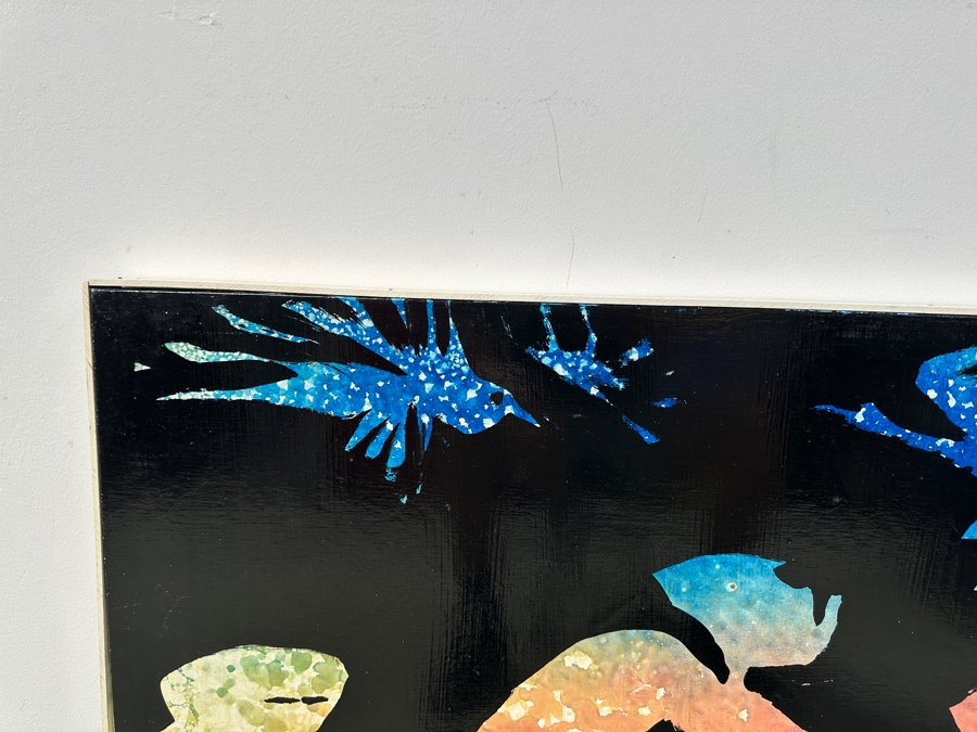 Gerrit Greve (1948-2024, Cardiff by the Sea, CA) Original Acrylic Painting On Board Titled “The Picnic” Signed Bottom Right 47.5” X 30.5” Estimate $1,400 - $1,800 [Photo 4]