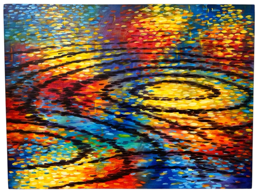 Gerrit Greve (1948-2024, Cardiff by the Sea, CA) Original Acrylic Painting On Canvas Titled “Child Play” Signed Verso Dated 2009 30” X 40” Estimate $1,200 - $1,500