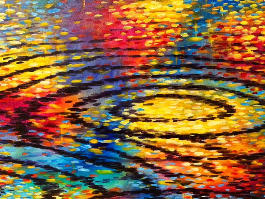 Gerrit Greve (1948-2024, Cardiff by the Sea, CA) Original Acrylic Painting On Canvas Titled “Child Play” Signed Verso Dated 2009 30” X 40” Estimate $1,200 - $1,500 [Photo 3]