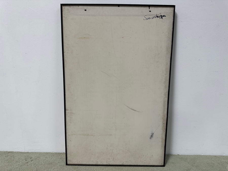 Gerrit Greve (1948-2024, Cardiff by the Sea, CA) Original Acrylic Painting On Canvas Titled “Sun Worshipper” Signed Bottom Right 28” X 44” Estimate $1,200 - $1,500 [Photo 7]