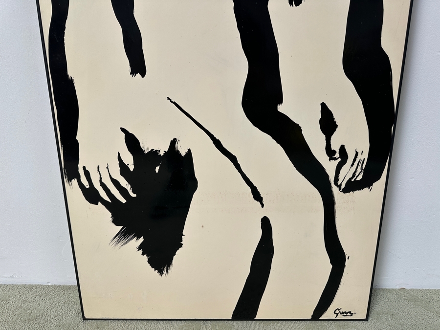 Gerrit Greve (1948-2024, Cardiff by the Sea, CA) Original Acrylic Painting On Canvas Titled “Sun Worshipper” Signed Bottom Right 28” X 44” Estimate $1,200 - $1,500 [Photo 4]