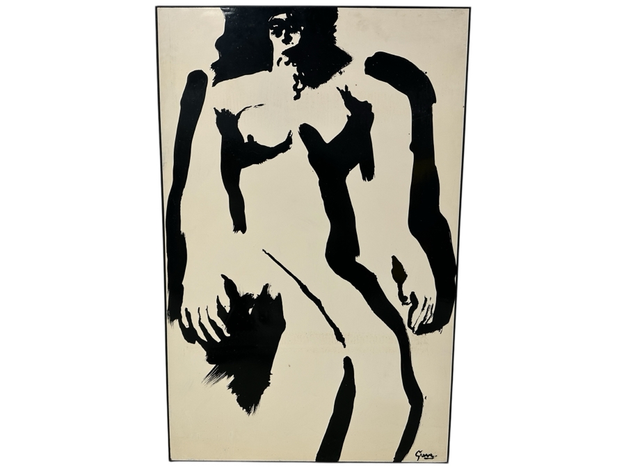 Gerrit Greve (1948-2024, Cardiff by the Sea, CA) Original Acrylic Painting On Canvas Titled “Sun Worshipper” Signed Bottom Right 28” X 44” Estimate $1,200 - $1,500