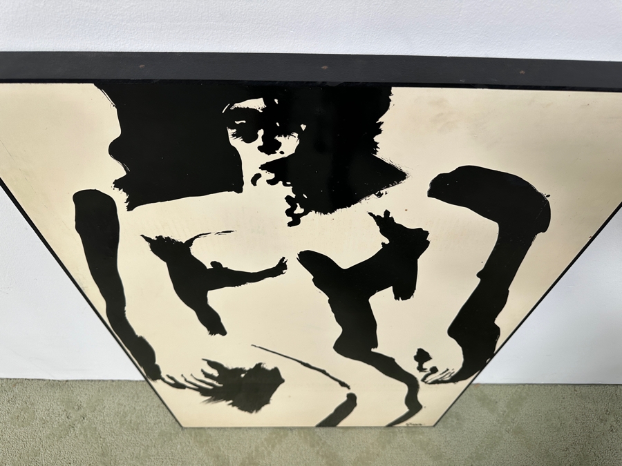 Gerrit Greve (1948-2024, Cardiff by the Sea, CA) Original Acrylic Painting On Canvas Titled “Sun Worshipper” Signed Bottom Right 28” X 44” Estimate $1,200 - $1,500 [Photo 6]