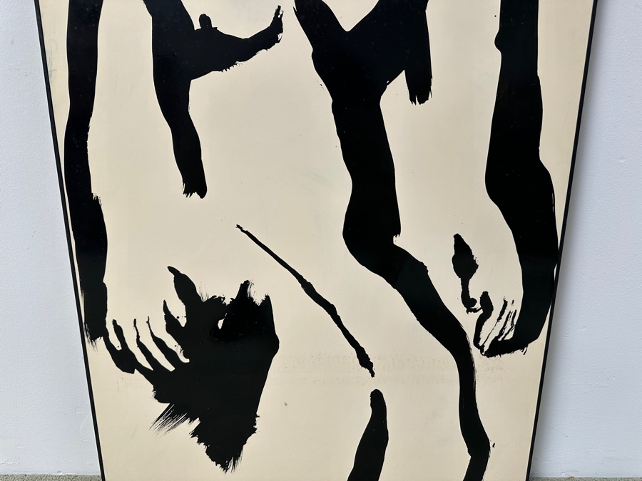 Gerrit Greve (1948-2024, Cardiff by the Sea, CA) Original Acrylic Painting On Canvas Titled “Sun Worshipper” Signed Bottom Right 28” X 44” Estimate $1,200 - $1,500 [Photo 3]