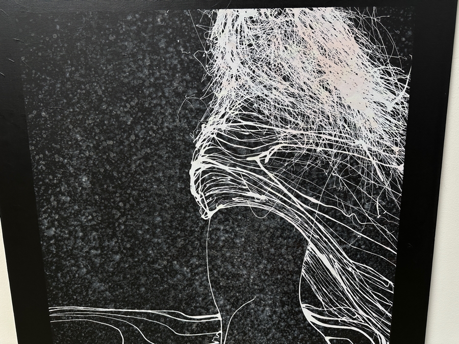 Gerrit Greve (1948-2024, Cardiff by the Sea, CA) Original Acrylic Drip Painting On Canvas Untitled Signed Bottom Right 36” X 48” Estimate $1,700 - $2,200 [Photo 2]