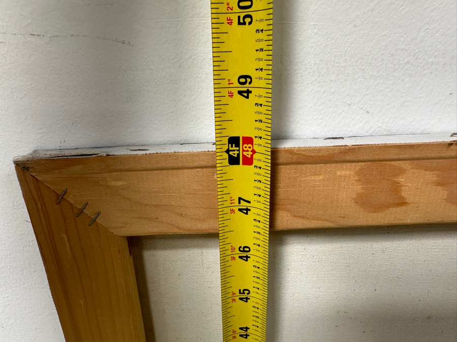 Gerrit Greve (1948-2024, Cardiff by the Sea, CA) Original Acrylic Drip Painting On Canvas Untitled Signed Bottom Right 36” X 48” Estimate $1,700 - $2,200 [Photo 9]