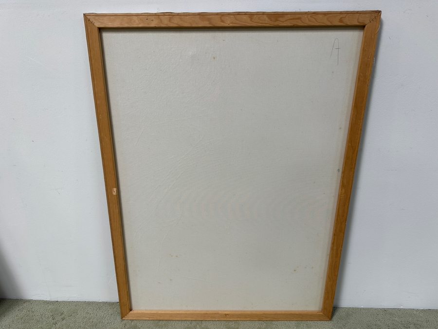 Gerrit Greve (1948-2024, Cardiff by the Sea, CA) Original Acrylic Drip Painting On Canvas Untitled Signed Bottom Right 36” X 48” Estimate $1,700 - $2,200 [Photo 7]