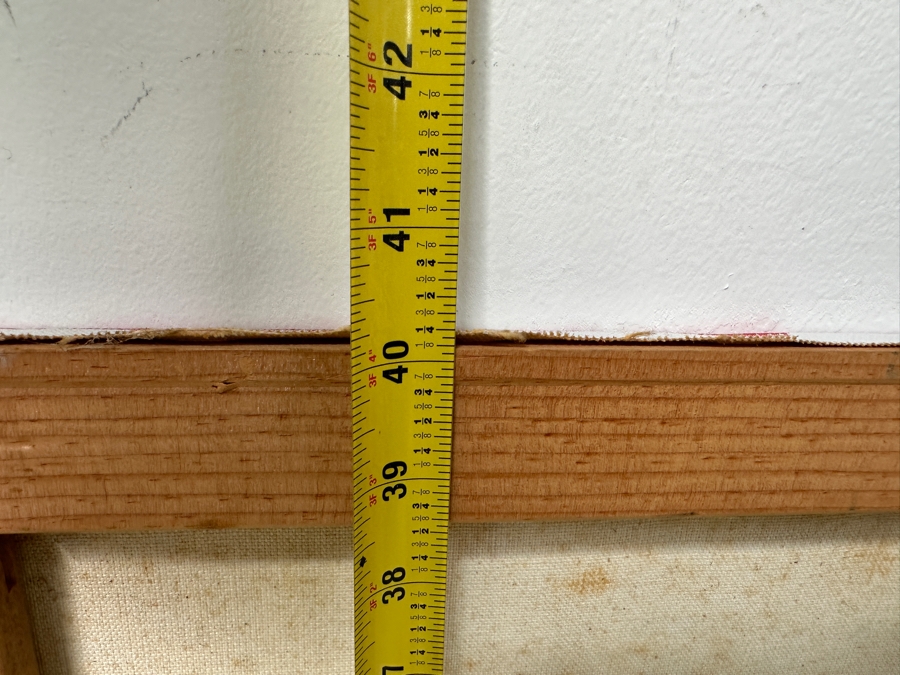 Gerrit Greve (1948-2024, Cardiff by the Sea, CA) Original Acrylic Painting On Canvas Titled “Conversation w/ ID” Signed Bottom Right 48” X 40” Estimate $1,900 - $2,400 [Photo 11]