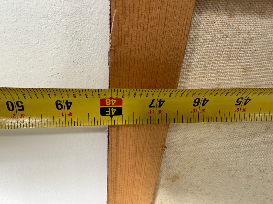 Gerrit Greve (1948-2024, Cardiff by the Sea, CA) Original Acrylic Painting On Canvas Titled “Conversation w/ ID” Signed Bottom Right 48” X 40” Estimate $1,900 - $2,400 [Photo 10]