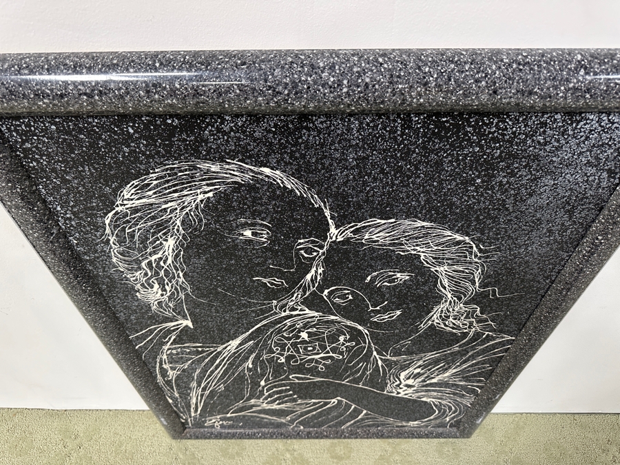 Gerrit Greve (1948-2024, Cardiff by the Sea, CA) Original Acrylic Painting On Canvas Titled “Two Muses - After Raphael” Signed Bottom Left 28.5” X 38” Framed: 34.5” 44.5 Estimate $1,500 - $1,900 [Photo 6]