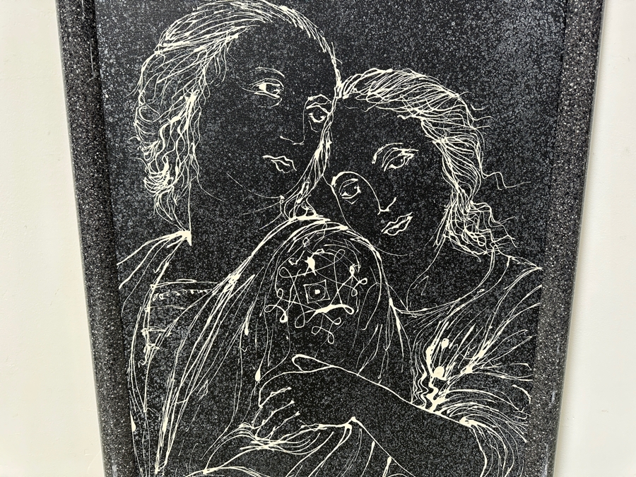 Gerrit Greve (1948-2024, Cardiff by the Sea, CA) Original Acrylic Painting On Canvas Titled “Two Muses - After Raphael” Signed Bottom Left 28.5” X 38” Framed: 34.5” 44.5 Estimate $1,500 - $1,900 [Photo 3]