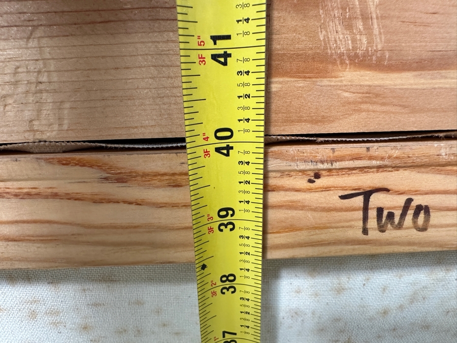 Gerrit Greve (1948-2024, Cardiff by the Sea, CA) Original Acrylic Painting On Canvas Titled “Two Muses - After Raphael” Signed Bottom Left 28.5” X 38” Framed: 34.5” 44.5 Estimate $1,500 - $1,900 [Photo 10]