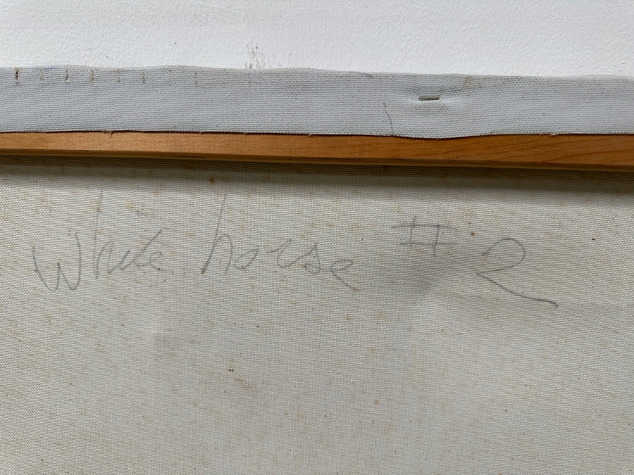 Gerrit Greve (1948-2024, Cardiff by the Sea, CA) Original Drip Painting On Canvas Titled “White Horse #2” Unsigned 36” X 48” Estimate $1,700 - $2,200 [Photo 8]