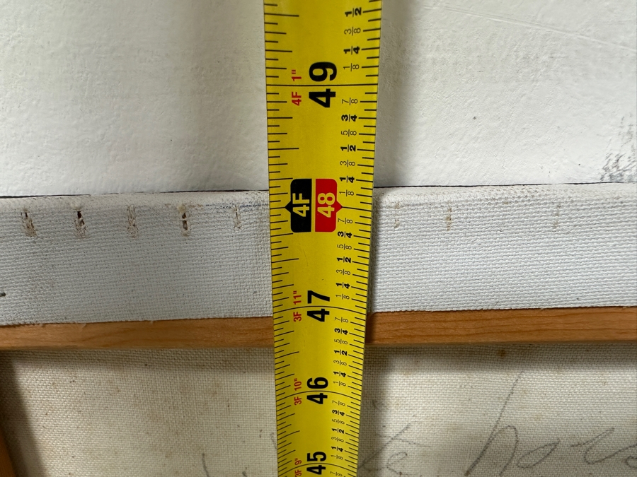 Gerrit Greve (1948-2024, Cardiff by the Sea, CA) Original Drip Painting On Canvas Titled “White Horse #2” Unsigned 36” X 48” Estimate $1,700 - $2,200 [Photo 11]