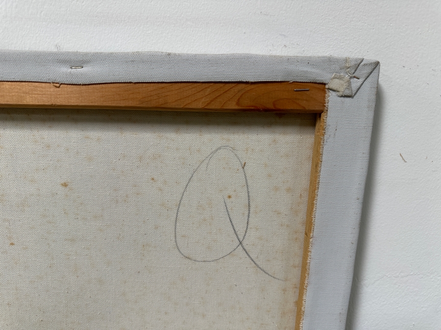 Gerrit Greve (1948-2024, Cardiff by the Sea, CA) Original Drip Painting On Canvas Titled “White Horse #2” Unsigned 36” X 48” Estimate $1,700 - $2,200 [Photo 9]