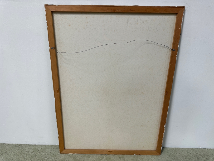 Gerrit Greve (1948-2024, Cardiff by the Sea, CA) Original Painting On Canvas Titled “The Cat Feeder” Signed Bottom Right 36” X 48” Estimate $1,700 - $2,200 [Photo 7]