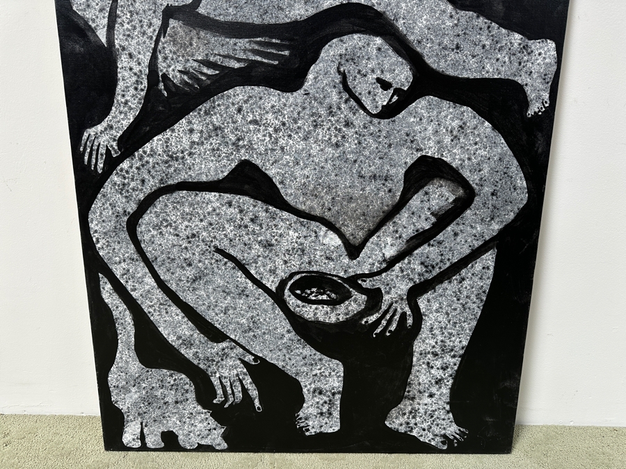 Gerrit Greve (1948-2024, Cardiff by the Sea, CA) Original Painting On Canvas Titled “The Cat Feeder” Signed Bottom Right 36” X 48” Estimate $1,700 - $2,200 [Photo 3]