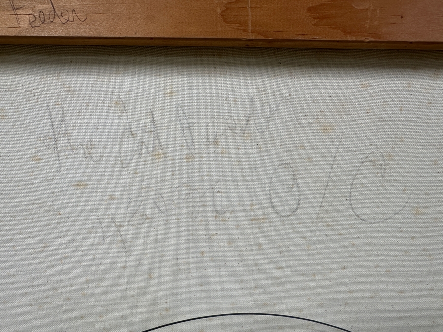 Gerrit Greve (1948-2024, Cardiff by the Sea, CA) Original Painting On Canvas Titled “The Cat Feeder” Signed Bottom Right 36” X 48” Estimate $1,700 - $2,200 [Photo 10]