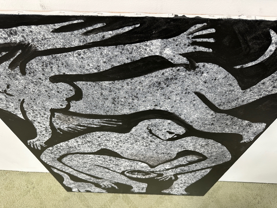 Gerrit Greve (1948-2024, Cardiff by the Sea, CA) Original Painting On Canvas Titled “The Cat Feeder” Signed Bottom Right 36” X 48” Estimate $1,700 - $2,200 [Photo 6]