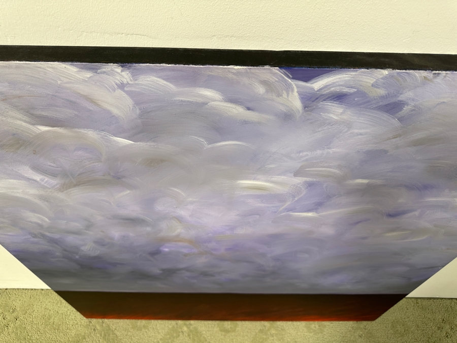 Gerrit Greve (1948-2024, Cardiff by the Sea, CA) Original Acrylic Painting On Canvas Titled “Forgotten Landscape No. 1” Signed Verso Dated 1995 40” X 40” Estimate $1,600 - $2,000 [Photo 4]