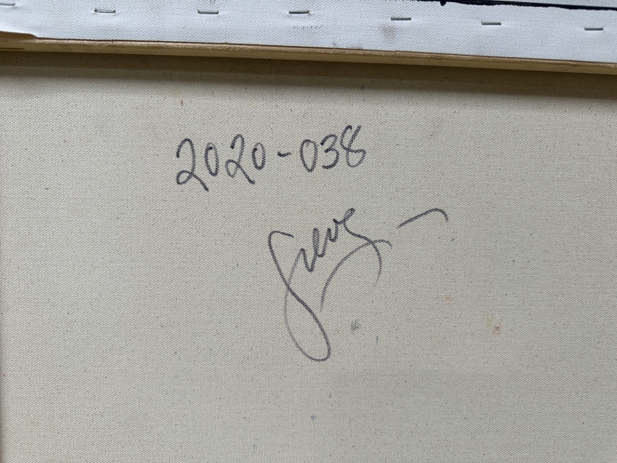 Gerrit Greve (1948-2024, Cardiff by the Sea, CA) Original Acrylic Painting On Canvas Untitled Flowers Signed Verso Dated 2020 24” X 30” Estimate $700 - $900 [Photo 6]