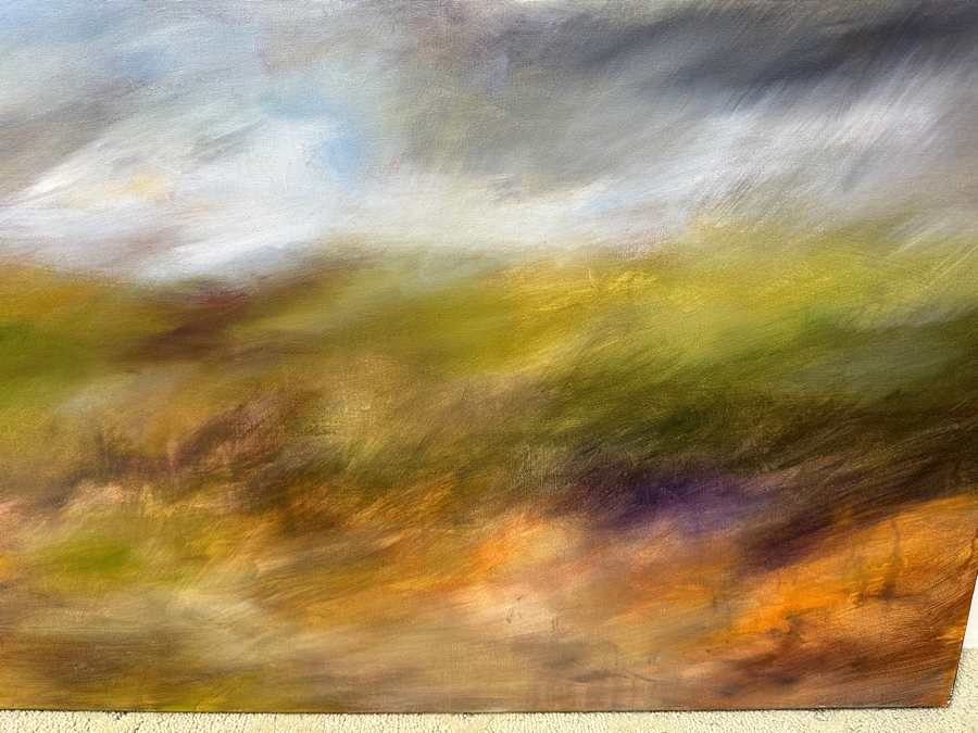 Gerrit Greve (1948-2024, Cardiff by the Sea, CA) Original Acrylic Painting On Canvas Titled “Mindscape 003” Signed Verso Dated 2004 40” X 30” Estimate $1,200 - $1,500 [Photo 4]