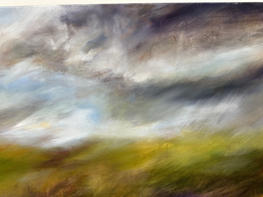 Gerrit Greve (1948-2024, Cardiff by the Sea, CA) Original Acrylic Painting On Canvas Titled “Mindscape 003” Signed Verso Dated 2004 40” X 30” Estimate $1,200 - $1,500 [Photo 3]