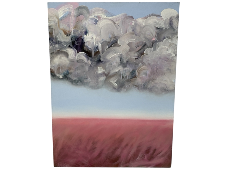 Gerrit Greve (1948-2024, Cardiff by the Sea, CA) Original Acrylic Painting On Canvas Titled “No. 75” Signed Verso Dated 1995 48” X 36” Estimate $1,700 - $2,200