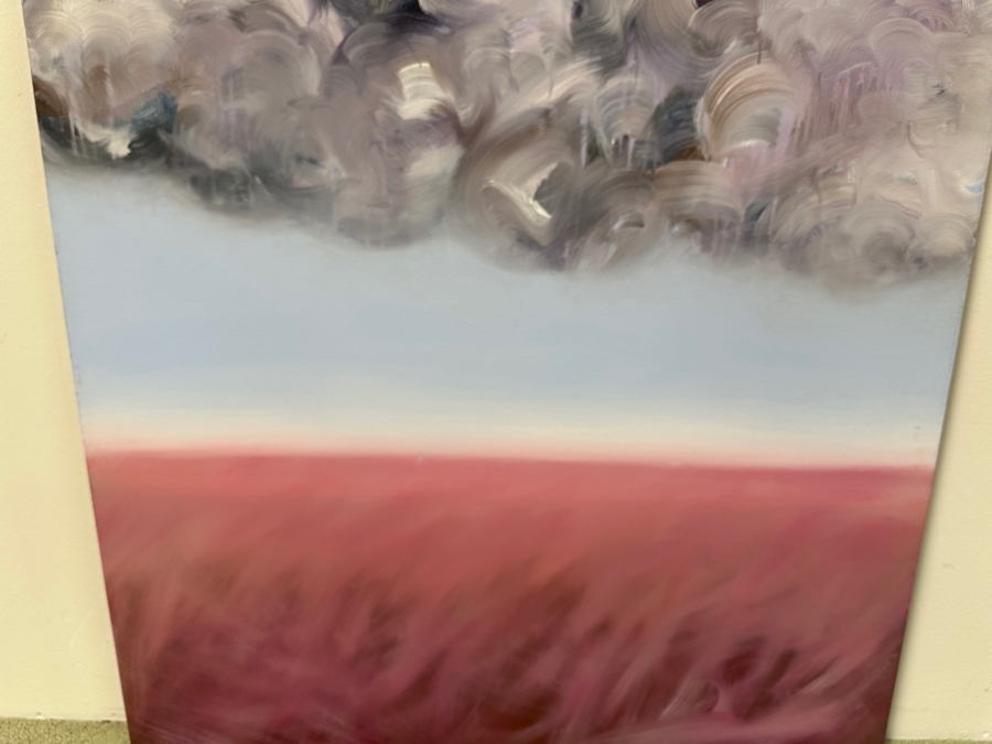 Gerrit Greve (1948-2024, Cardiff by the Sea, CA) Original Acrylic Painting On Canvas Titled “No. 75” Signed Verso Dated 1995 48” X 36” Estimate $1,700 - $2,200 [Photo 3]