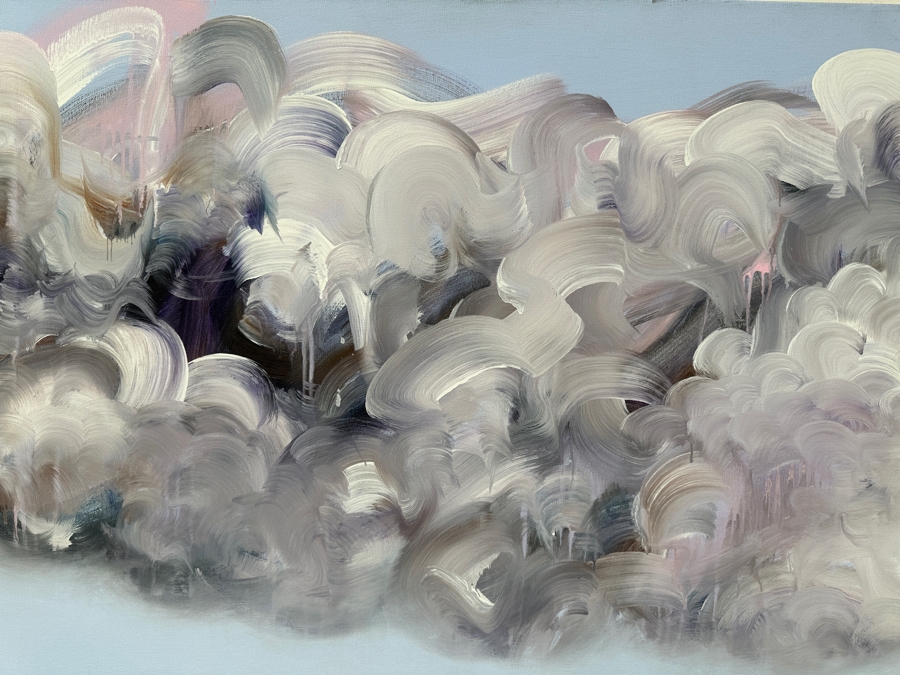 Gerrit Greve (1948-2024, Cardiff by the Sea, CA) Original Acrylic Painting On Canvas Titled “No. 75” Signed Verso Dated 1995 48” X 36” Estimate $1,700 - $2,200 [Photo 2]