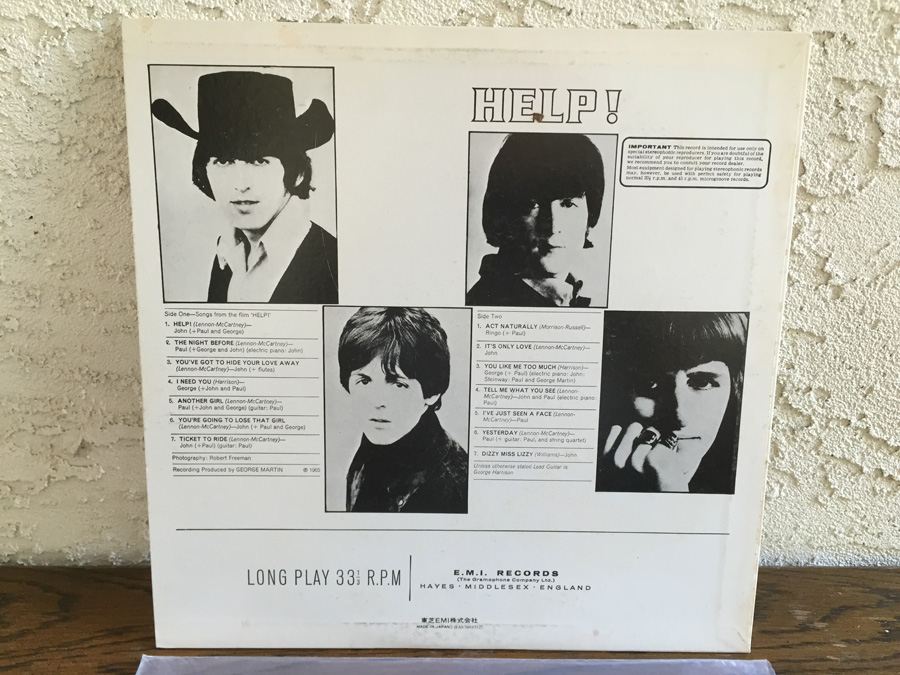 Beatles, The ‎- Help! - Apple Records ‎- EAS 50035 - JAPAN [Photo 2]