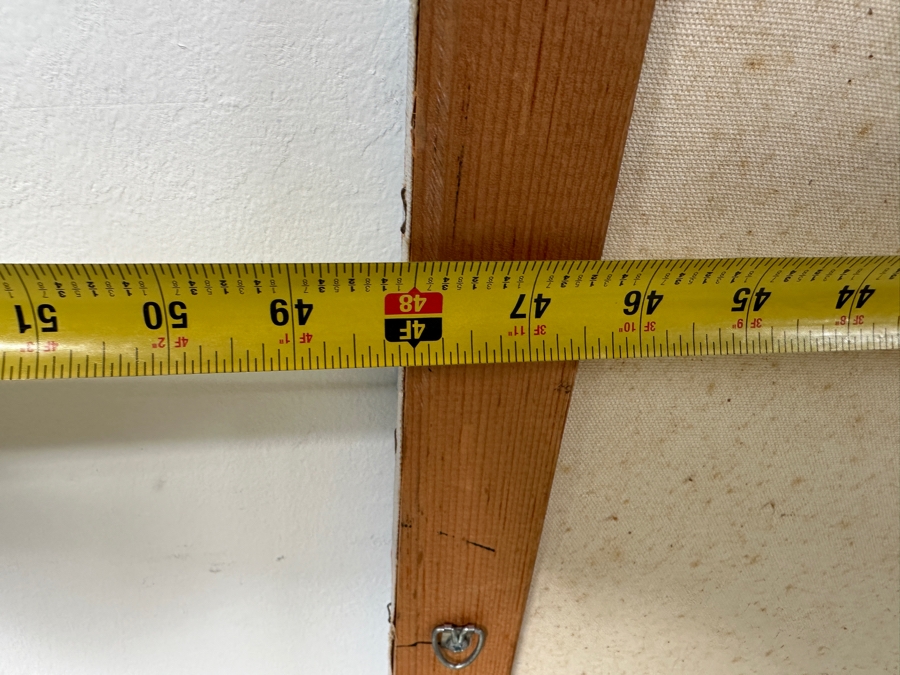 Gerrit Greve (1948-2024, Cardiff by the Sea, CA) Original Acrylic Painting On Canvas Titled “Midwest Horizon” Signed Verso 48” X 40” Estimate $1,900 - $2,400 [Photo 9]