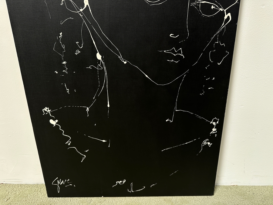 Gerrit Greve (1948-2024, Cardiff by the Sea, CA) Original Acrylic Painting On Canvas Titled “Star - Eyes” Signed Bottom Left 24” X 36” Estimate $900 - $1,100 [Photo 3]