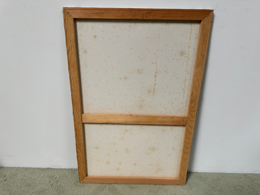 Gerrit Greve (1948-2024, Cardiff by the Sea, CA) Original Acrylic Painting On Canvas Titled “Star - Eyes” Signed Bottom Left 24” X 36” Estimate $900 - $1,100 [Photo 6]