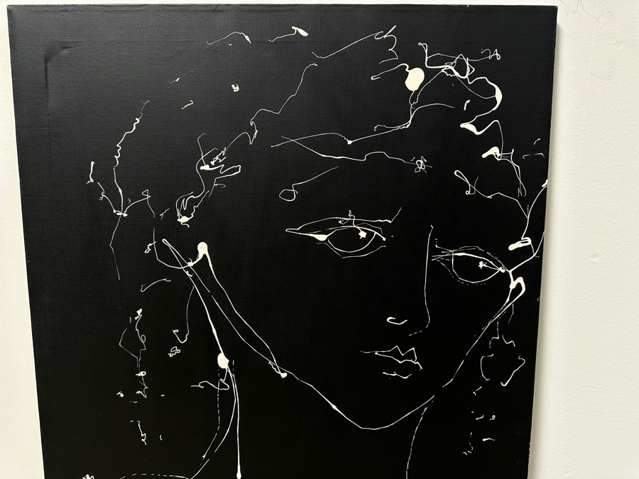 Gerrit Greve (1948-2024, Cardiff by the Sea, CA) Original Acrylic Painting On Canvas Titled “Star - Eyes” Signed Bottom Left 24” X 36” Estimate $900 - $1,100 [Photo 2]