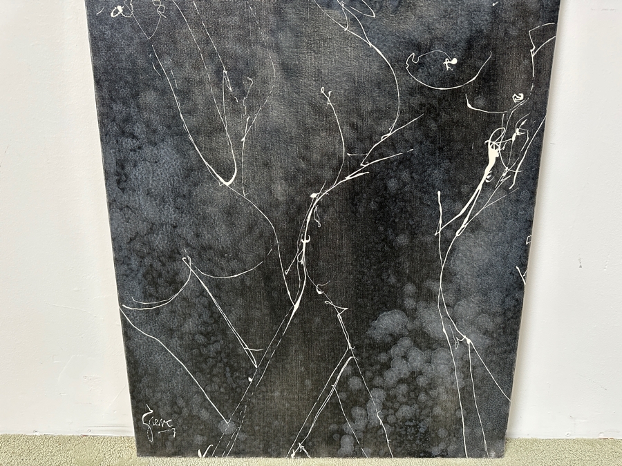 Gerrit Greve (1948-2024, Cardiff by the Sea, CA) Original Acrylic Painting On Canvas Titled “Pre-Greek” Signed Bottom Left 24” X 36” Estimate $900 - $1,100 [Photo 4]