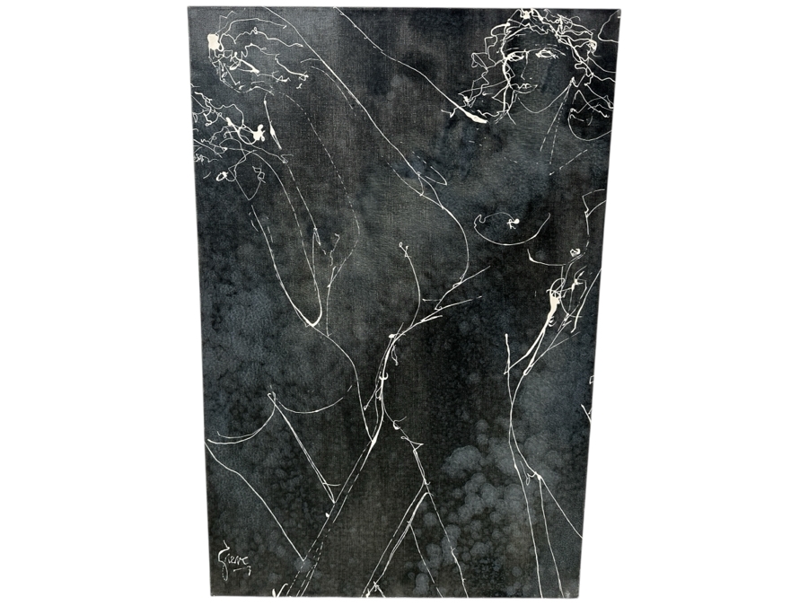 Gerrit Greve (1948-2024, Cardiff by the Sea, CA) Original Acrylic Painting On Canvas Titled “Pre-Greek” Signed Bottom Left 24” X 36” Estimate $900 - $1,100