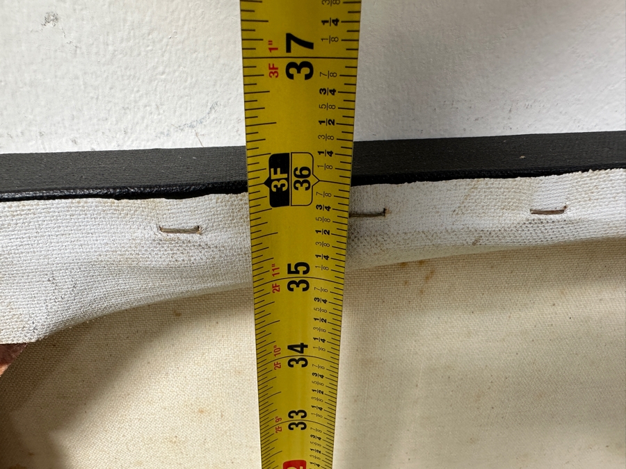 Gerrit Greve (1948-2024, Cardiff by the Sea, CA) Original Acrylic Drip Painting On Canvas Untitled Skier Unsigned 24” X 36” Estimate $900 - $1,100 [Photo 8]