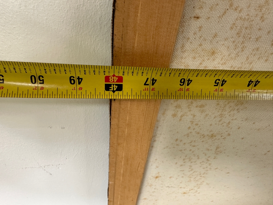 Gerrit Greve (1948-2024, Cardiff by the Sea, CA) Original Acrylic Drip Painting On Canvas Untitled White Horse and Rider Signed Bottom Left 48” X 36” Estimate $1,700 - $2,200 [Photo 8]