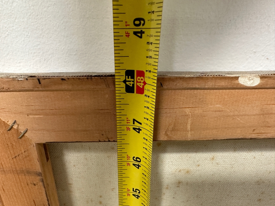 Gerrit Greve (1948-2024, Cardiff by the Sea, CA) Original Acrylic Drip Painting On Canvas Titled “Not Discussing the Other Woman” Signed Bottom Right 36” X 48” Estimate $1,700 - $2,200 [Photo 10]