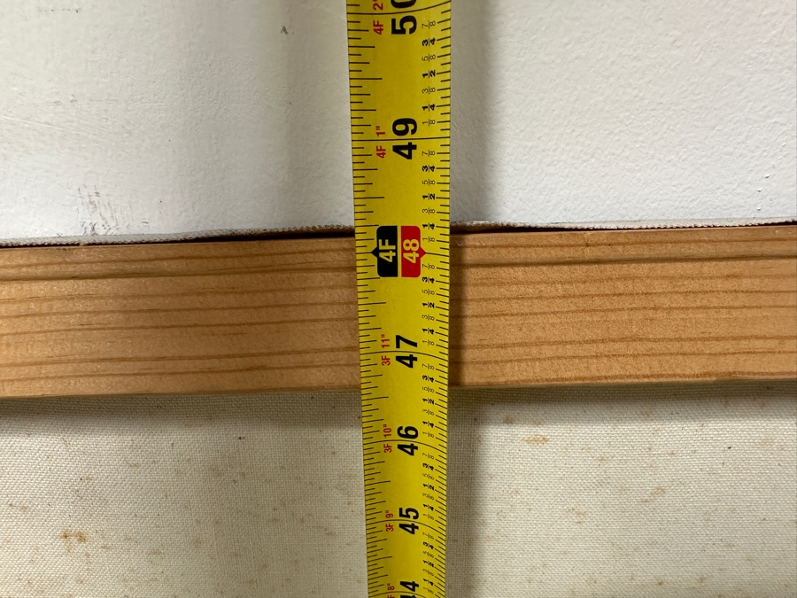 Gerrit Greve (1948-2024, Cardiff by the Sea, CA) Original Acrylic Drip Painting On Canvas Titled “Lonely Couple” Signed Bottom Left 36” X 48” Estimate $1,700 - $2,200 [Photo 10]