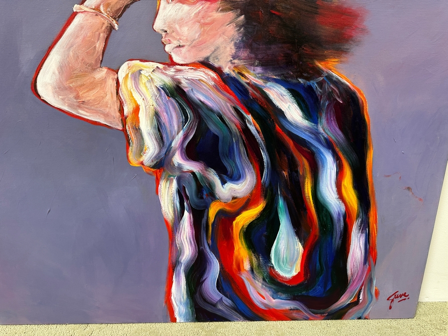 Gerrit Greve (1948-2024, Cardiff by the Sea, CA) Original Acrylic Painting On Canvas Untitled Signed Lower Right 48' X 40' Estimate $1,900 - $2,400 [Photo 3]