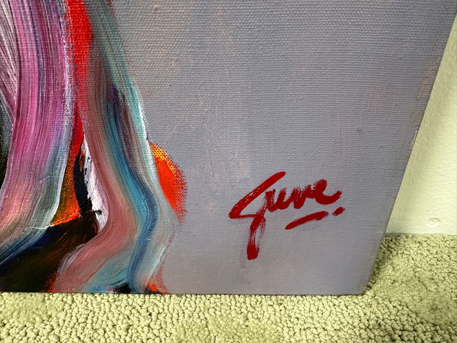 Gerrit Greve (1948-2024, Cardiff by the Sea, CA) Original Acrylic Painting On Canvas Untitled Signed Lower Right 48' X 40' Estimate $1,900 - $2,400 [Photo 4]