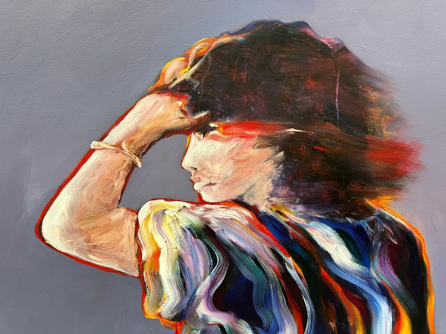 Gerrit Greve (1948-2024, Cardiff by the Sea, CA) Original Acrylic Painting On Canvas Untitled Signed Lower Right 48' X 40' Estimate $1,900 - $2,400 [Photo 2]