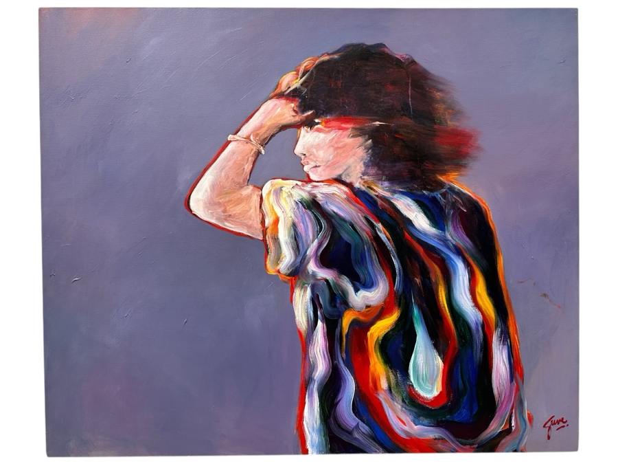 Gerrit Greve (1948-2024, Cardiff by the Sea, CA) Original Acrylic Painting On Canvas Untitled Signed Lower Right 48' X 40' Estimate $1,900 - $2,400