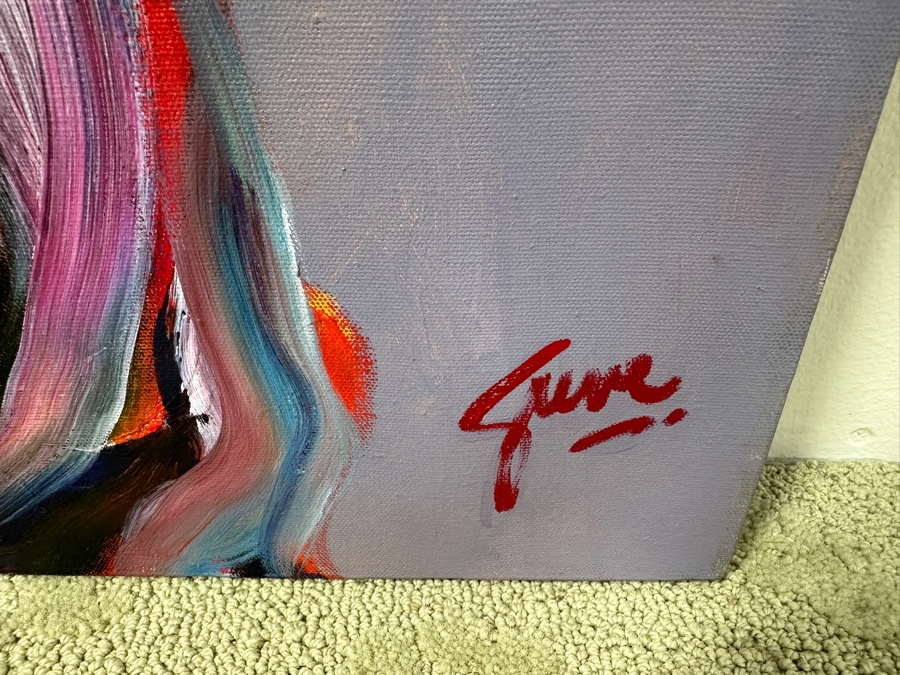 Gerrit Greve (1948-2024, Cardiff by the Sea, CA) Original Acrylic Painting On Canvas Untitled Signed Lower Right 48' X 40' Estimate $1,900 - $2,400 [Photo 5]